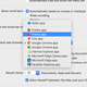 Choosing a default browser on macOS.